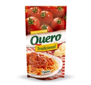 Molho de Tomate Tradicional Quero  Sachê 1,020Kg