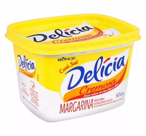 Margarina Delícia com sal 500g