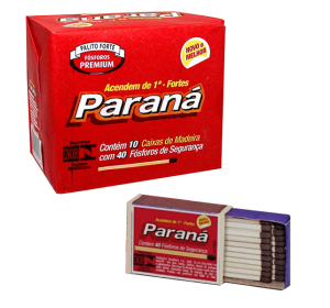 Fósforo Paraná Pct c/ 10 caixinhas 