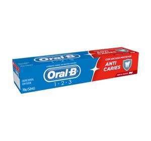 Creme Dental Oral B 123 Anticáries 70g