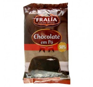 Chocolate em Pó 50% Fralia 1Kg