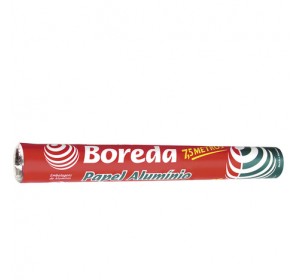 Papel Alumínio Boreda Rolo 30cm x 7,5Mt 
