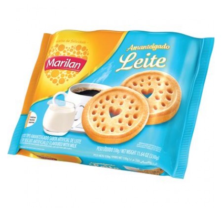 Biscoito Marilan  Amanteigado de leite 330g - Pacote