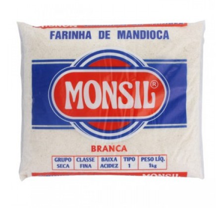 Farinha de Mandioca Branca Monsil 1kg