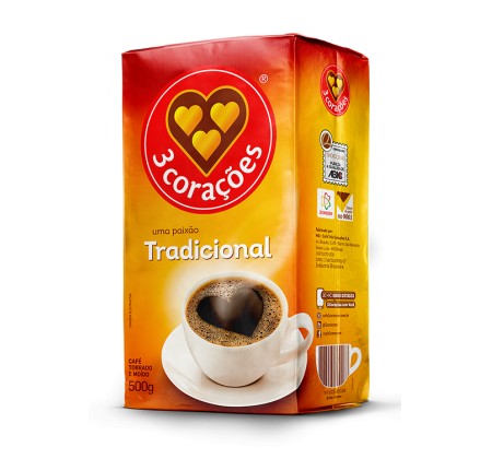 Café Três Corações Tradicional a Vácuo 500g