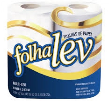 Papel Toalha Folha Leve Pct 2 Rolos